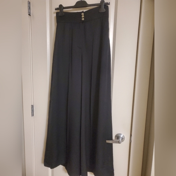 Brand new with tags. Club Monaco wide black silk pants - Picture 4 of 11